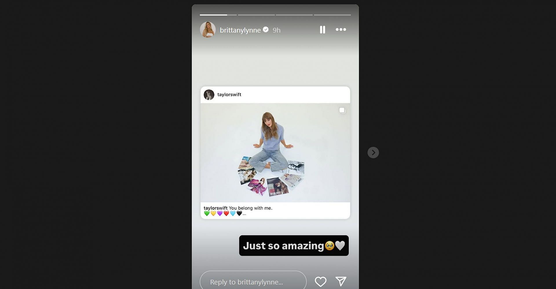 Patrick Mahomes’ wife, Brittany's Instagram story/@brittanylynne